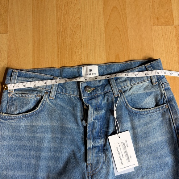 Anine Bing NWT Roy Jean in Nordic Blue Straight Bootcut - Picture 14 of 16